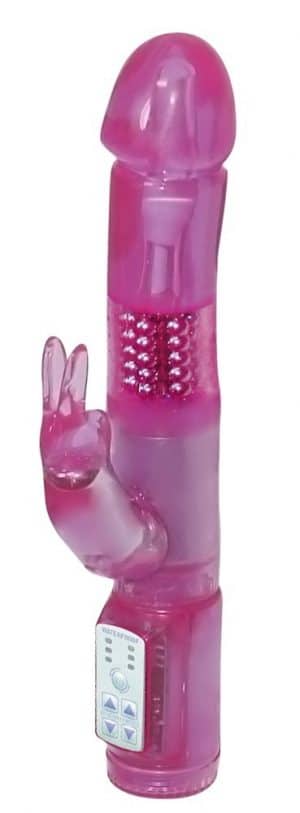 Rabbitvibrator „Crazy Rabbit“ mit Rotationsfunktion