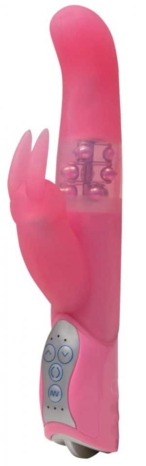 Rabbitvibrator „Pearly Bunny“ mit rotierenden Massagekugeln