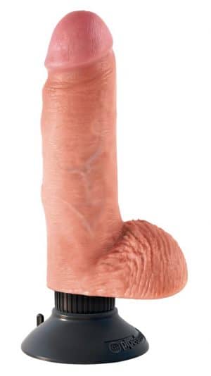 Vibrator „7" Vibrating Cock with Balls“