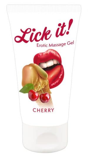 Gel “Erotic Massage Gel Cherry“ mit Kirsch-Aroma