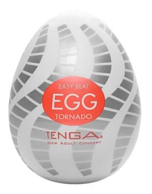 Masturbator „Egg Tornado“ mit Spiralrillen-Stimulationsstruktur