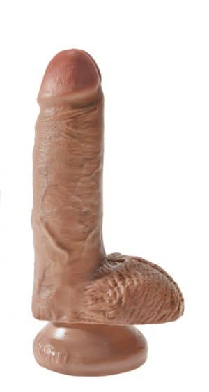 King Cock Dildo mit Hoden - 18 cm - Medium