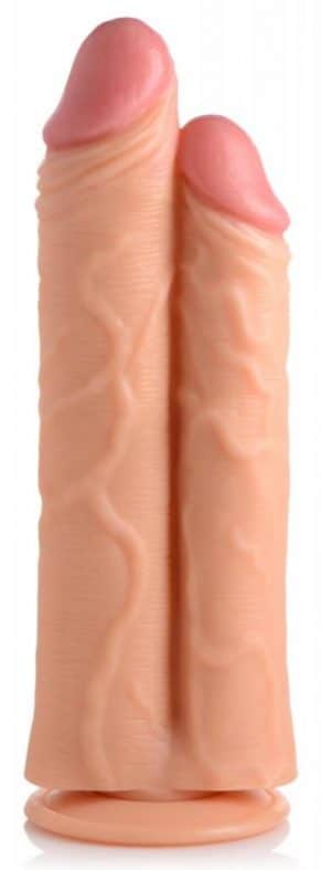 Double Stuffer Doppeldildo 25 cm - Beige