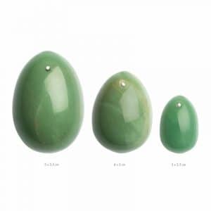 La Gemmes - 3-teiliges Yoni-Eierset - Jade