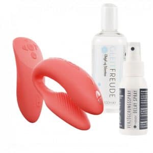 We-Vibe - Venize Deal - Chorus Paarvibrator (Crave Coral) & Verzögerungsspray u. Gleitfreude