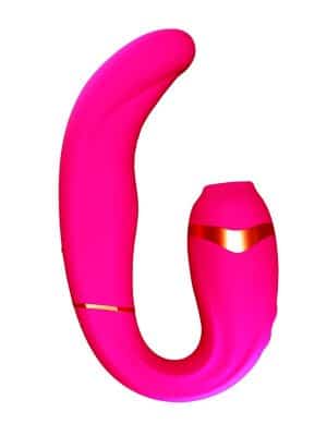 Flexibler G-Punkt-Vibrator mit Klitoris-Sauger