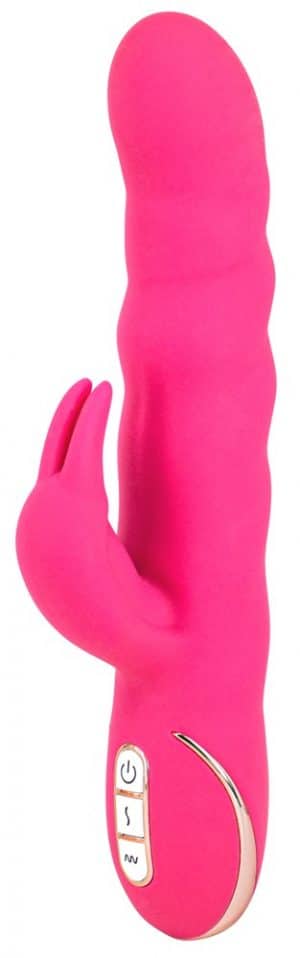 Rabbitvibrator „Entice“ mit pulsierender Wellenmassage im Schaft