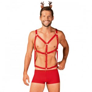 Harness Kostüm im Weihnachtslook für Herren