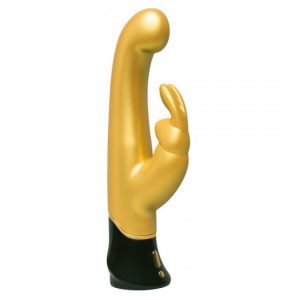 Greedy Girl G-Spot Rabbit Vibrator (Gold)