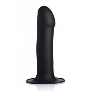 Glatter flexibler Dildo (Schwarz)