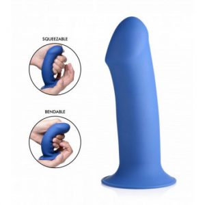 Dicker flexibler Dildo (Blau)