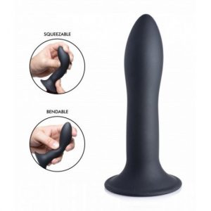 Flexibler Dildo aus Silikon (Schwarz)