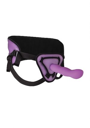 Deluxe Silicone Strap On - 10 Inch (Purple)