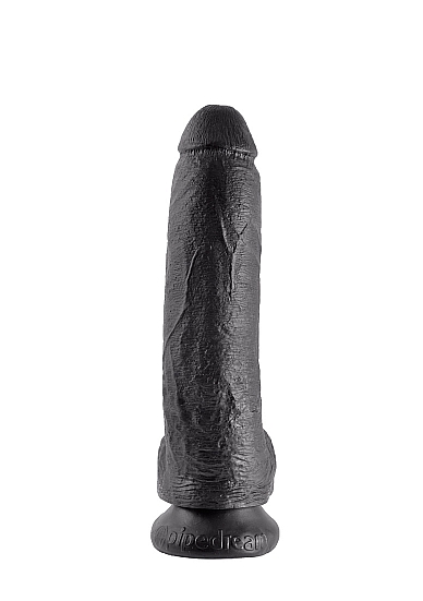 9 Inch Cock - With Balls - Black