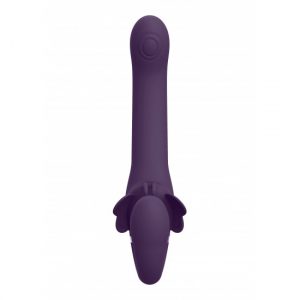 Vibrierender halterloser Strap-on (lila)