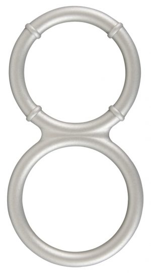 „Metallic Silicone cock and ball ring“ aus Silikon