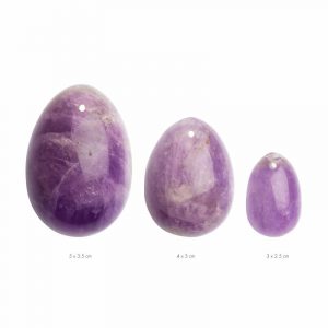 La Gemmes - 3-teiliges Yoni-Ei-Set - Amethyst