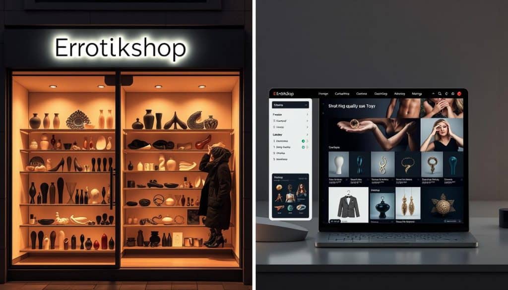 Vergleich Online Sexshop und Erotikladen vor Ort
